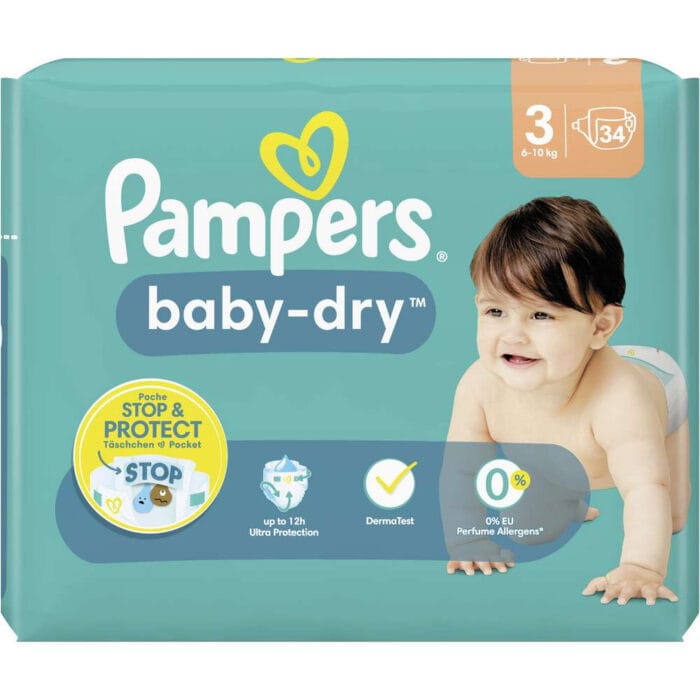 COUCHES BABY-DRY PANTS T3 (6-11 KG) X32 - PAMPERS - Image 2