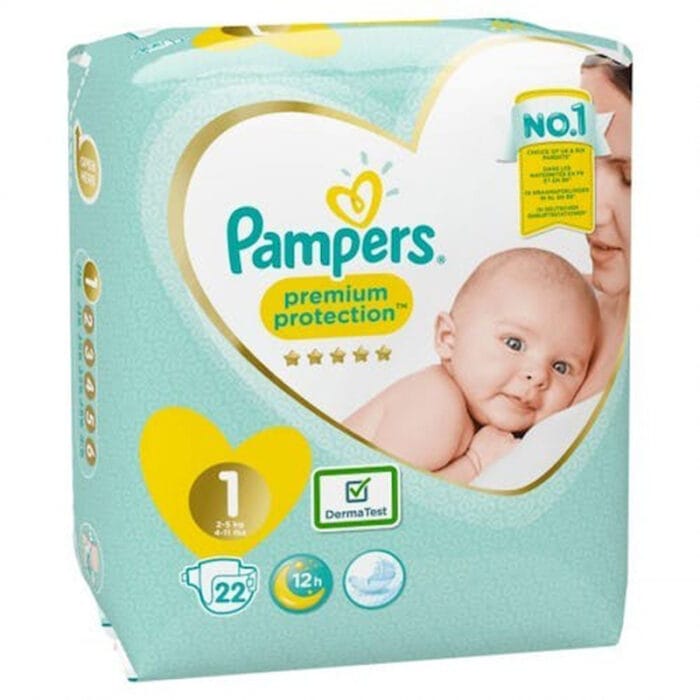 Couches Bébé Premium Protection < 3 kg Taille 0 - PAMPERS - Image 2